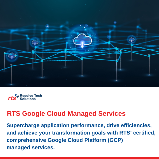 ResolveTech_RTS's tweet photo. Optimize your cloud presence to achieve Application performance, organization efficiencies, and transformation goals with RTS’ Google Cloud Managed Services. 
Visit Us:https://t.co/JquGzxJdJL
#Googlecloudmanagedservices
#GCPmanagedservices #GCPpartner
#RTS #Resolvetech #cloud https://t.co/oFGsVc5n2s