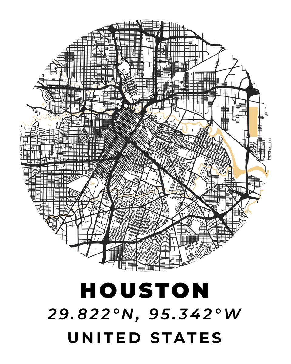 CoyoteCarto's tweet photo. #Map of #Houston #Texas #cartography #qgis https://t.co/wUM5WXPSdE