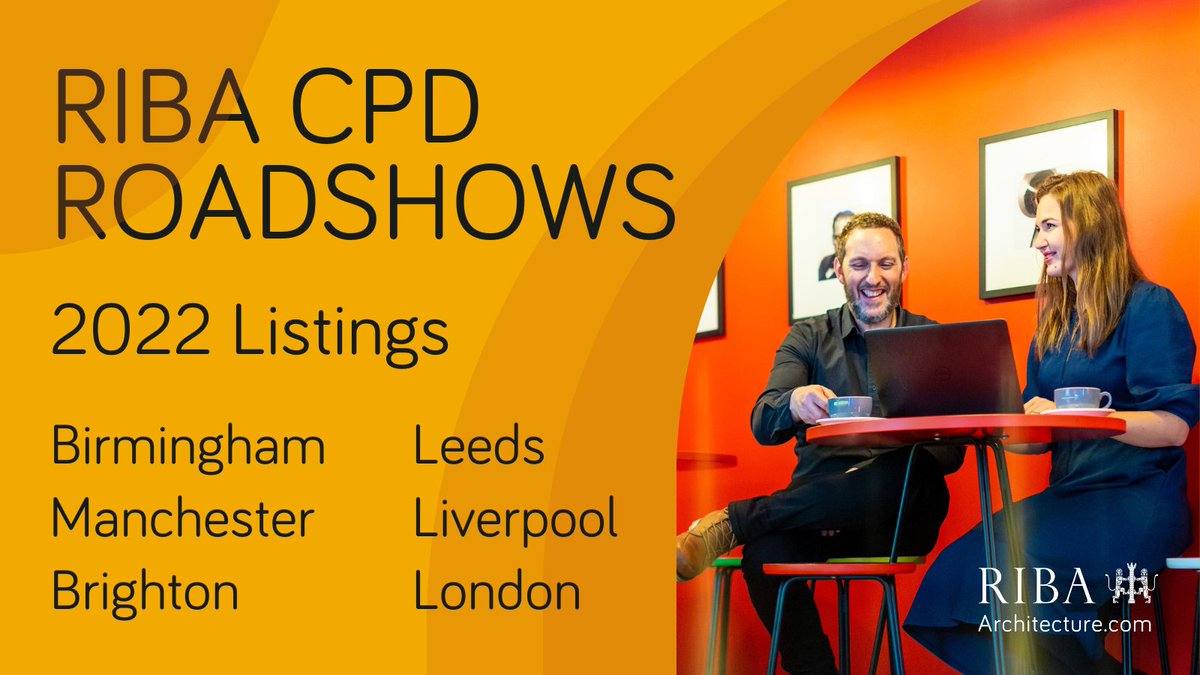 Our face-to-face RIBA CPD Roadshows are back 📣

Join us for a full day of free, RIBA-approved CPD and networking, enabling you to gain up-to-date knowledge and enhance personal proficiency in a wide range of subjects.

🗓️ View our listings: ecs.page.link/Ajw4z)