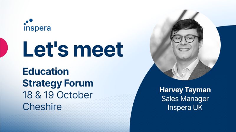 If anyone is going to the Education Strategy Forum next week, Harvey Tayman and I will be there for @inspera. Harvey will give a talk on digital assessment strategies and we're both there any time you fancy a chat. #digitalassessment #highered 
educationstrategyforum.com
