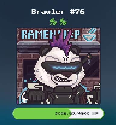 revcbr's tweet photo. @BrawlerBearz In the meantime, this guy whooped some a$$ this morning and I won 52 $CREDIT...
(In full disclosure, the opponent did surprisingly well!)
#TechHeadz #BrawlerBearz #BearzMarket #Web3 #NFT #dNFT https://t.co/e0Fkc71InQ