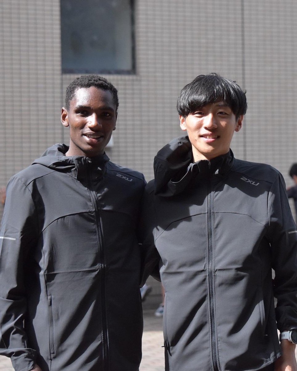 上武大学 駅伝部 公式ユニフォーム 白黒