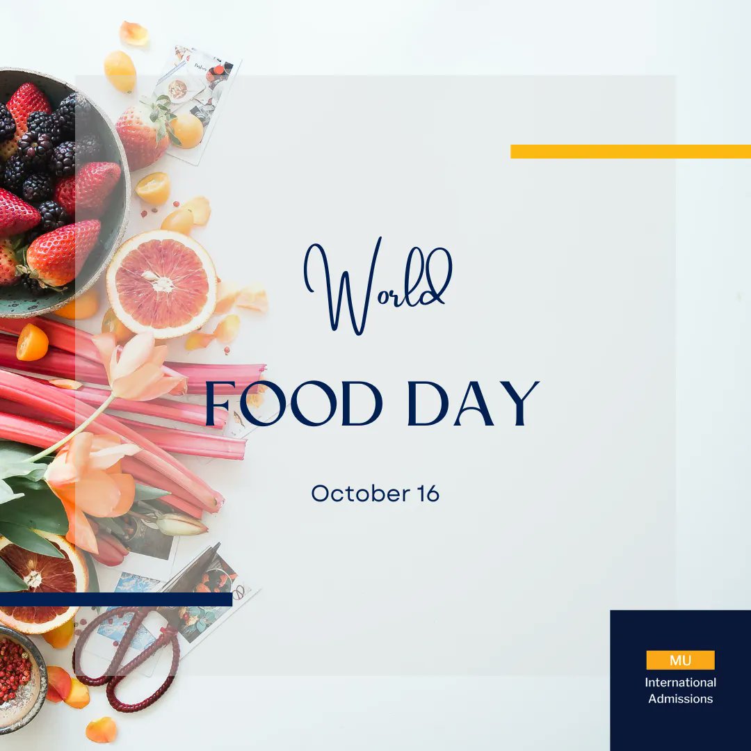 Marianuinterna1's tweet photo. Today we are celebrating world food day! 
The goal of this celebration by the United Nations Food and Agriculture Organization is to bring awareness of food supply and distribution issues around the world. So lets not waste food, rather be mindful of how we use it!
#WorldFoodDay https://t.co/SxMEtdD4KK