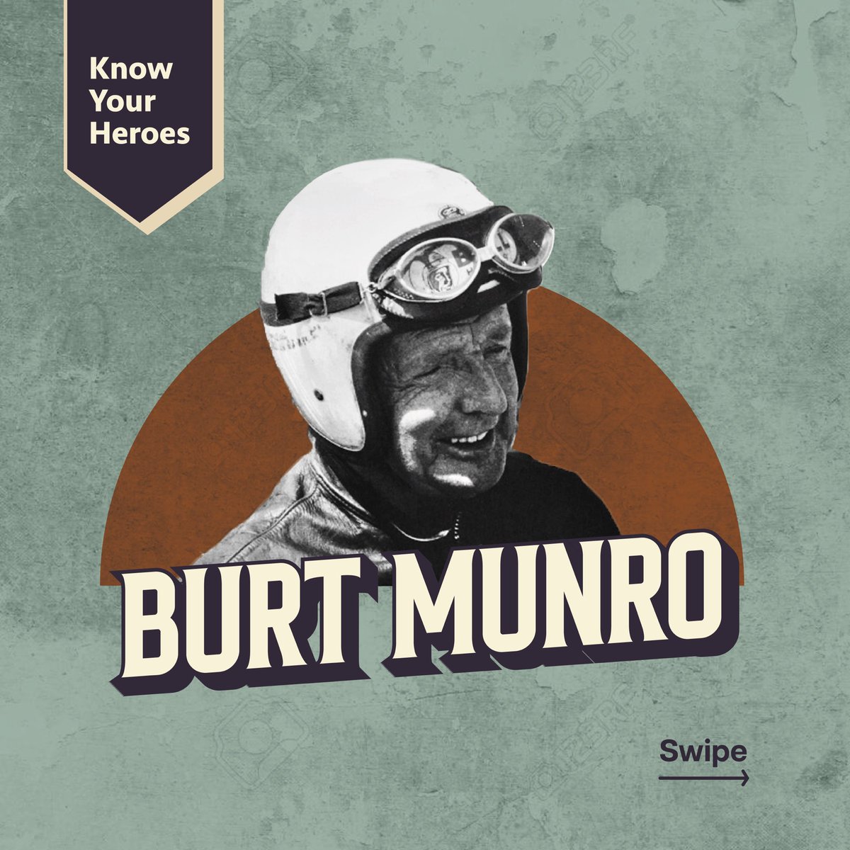jawamotorcycles's tweet photo. A young 68-year-old Burt Munro shattered records with his hand-built Streamliner.
.
This motorsport legend inspires us that “it’s never too late”. Read on...

#JawaYezdiMotorcycles #JawaMotorcycles #YezdiForever #NotForTheSaintHearted #Classics #ClassicLegends #KnowYourLegend https://t.co/GUUtt63jF1