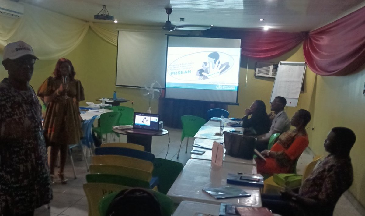 UniqueRivers's tweet photo. @WHOnigeria making a presentation on Preventing and Responding to Sexual Exploitation, Abuse and Harassment to participants @ the ongoing MPCDSR day 2 @ Jora Hotels, PH, RVS.@BEzekwe @executive_ssz @CWarigon @rivers_phcmb @RSPHCMB https://t.co/yRL83F2uXE