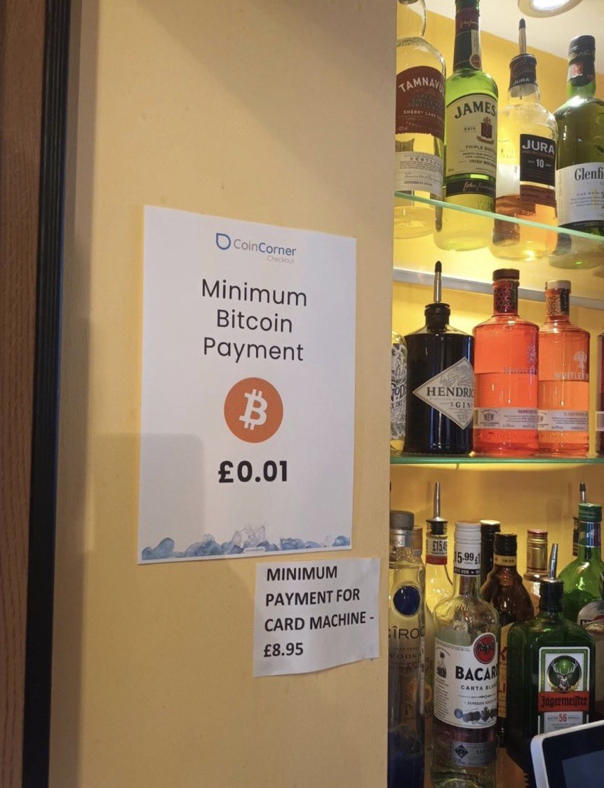 healthy_pockets's tweet photo. PAGO MINIMO:

🔸Con #Bitcoin 0,01 Libras 😉

🔻Con Tarjeta 8,95 Libras 😅

ELIMINA LOS INTERMEDIARIOS #BTC 🧡🙌

@DocumentingBTC https://t.co/oOV1ChvCxG