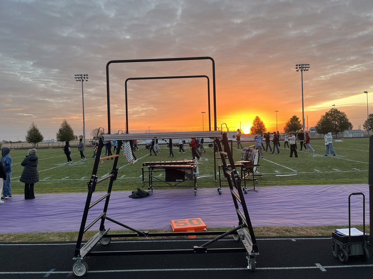 The last morning of marching band rehearsal. Our final performances of the season are at tonight’s football game (kickoff at 7:00) and tomorrow in Ankeny at the Mid-Iowa Band Championship (performance at 6:00). We hope to see a lot of Cubs fans at both events! #NevadaCubPride