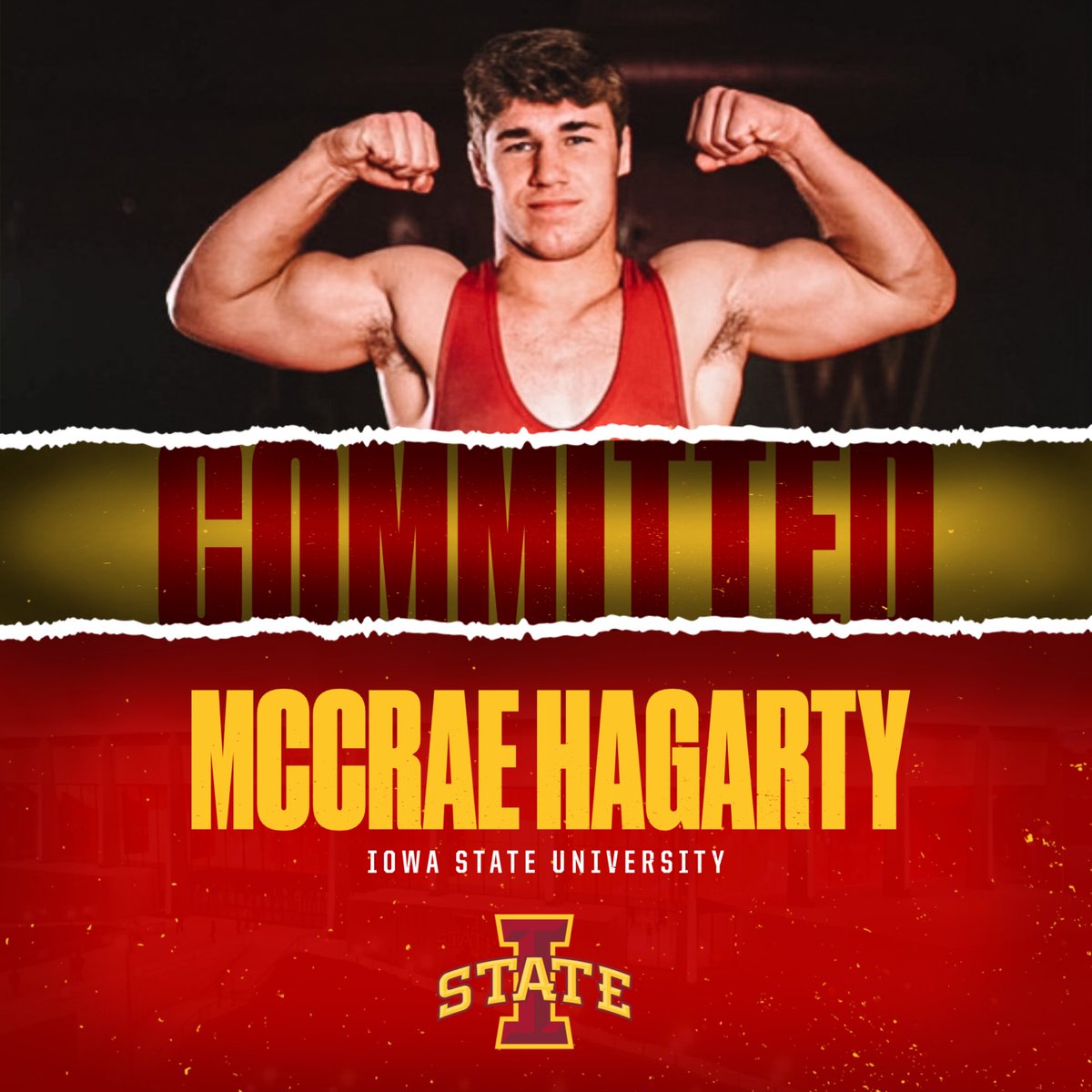 I am super excited to announce my commitment to further my academic and athletic career at Iowa State University! I’d like to thank my family, coaches, and teammates! Thank you <a href="/CYWrestle_KD/">Kevin Dresser</a> , <a href="/BHMetcalf/">Brent Metcalf</a>, and <a href="/DSJ0001/">Derek St. John</a> for this opportunity. #Rollclones