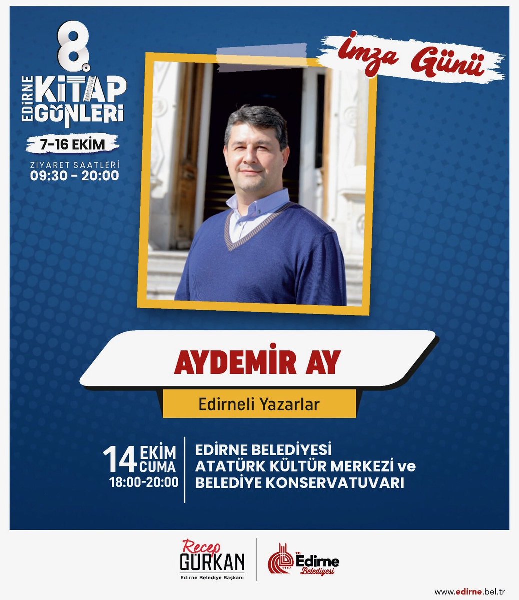 eyahudiyemekler's tweet photo. Edirne Yahudi Yemekleri kitabımızın söyleşisi ve İMZA GÜNÜ 🖋️

Edirne Kitap Günlerinde bu hoş söyleşiye sizleri de davet ediyorum.

📍Edirne Belediyesi Atatürk Kültür Merkezi
🗓14 Ekim 2022
⏱ 18:00-20:00

#Edirne
#2022EdirneYılı https://t.co/VKTFx7Cd77
