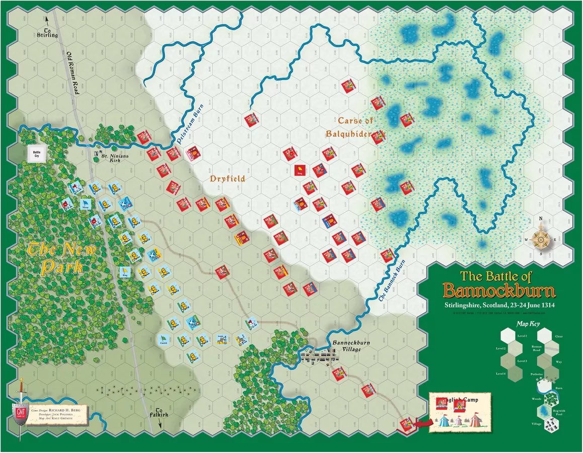 AU_oleary's tweet photo. A ton of gaming this past few days / weeks - but the two highlights at the moment are a game of #menofiron Bannockburn by @gmtgames , and a game of #wsim by #avalonhill. Happy hockey season, #GoHabsGo , and 4 days till #aaccon!!! https://t.co/IsA9zaXVmo