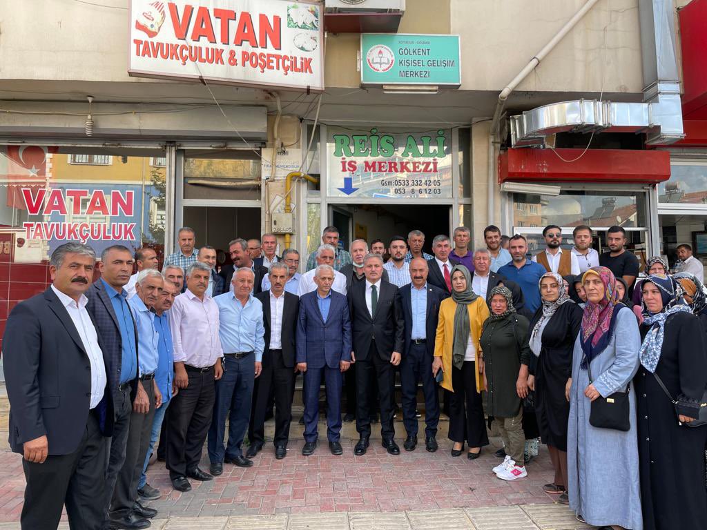ahmetcakir44's tweet photo. Güzel ilçemiz Gölbaşı'ndayız.

Bizleri derin muhabbetle karşılayan İlçe Başkan Vekilimiz Halis Kısakara, Baykara Orhan Orhan ile Belören Turan Baykara Belediye Başkanlarımıza, Kadın Kollarımıza, tüm teşkilatımıza ve meclis üyelerimize teşekkür ediyorum.

#ŞehirBuluşmaları https://t.co/Esde20d87U