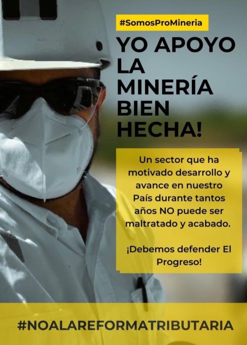 IvanFernandoDav's tweet photo. #Somospromineria #noalareformatributaria #minería #mineriabienhecha https://t.co/wJvDan4lGd