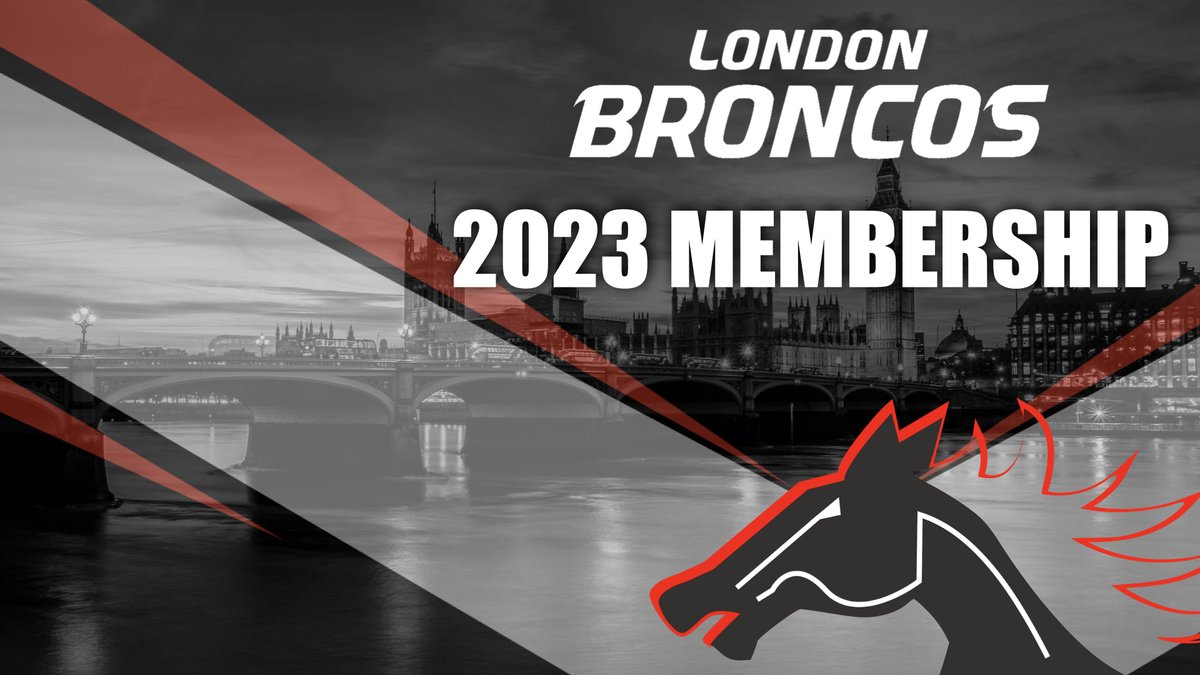 🚨Big news for 2023🚨

We are pleased to announce we have introduced a brand-new annual membership to replace traditional season tickets!

Fans will now pay an initial membership fee to unlock access to heavily discounted tickets to all home games next season.

#LondonBroncos