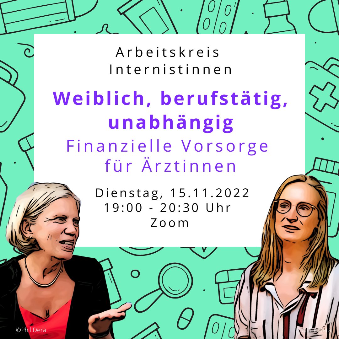 Reden wir mal mit Expert:innen übers Geld und sinnvolle Vorsorge. Dafür haben BDI-Präsidentin Christine Neumann-Grutzeck und Dr. med. Nina Görlich Dr. Torsten Hemker, Claudia Müller und Lisa Osada eingeladen. Link zur Anmeldung ow.ly/xr4z50La5XY #TeamInnere #InnereMedizin