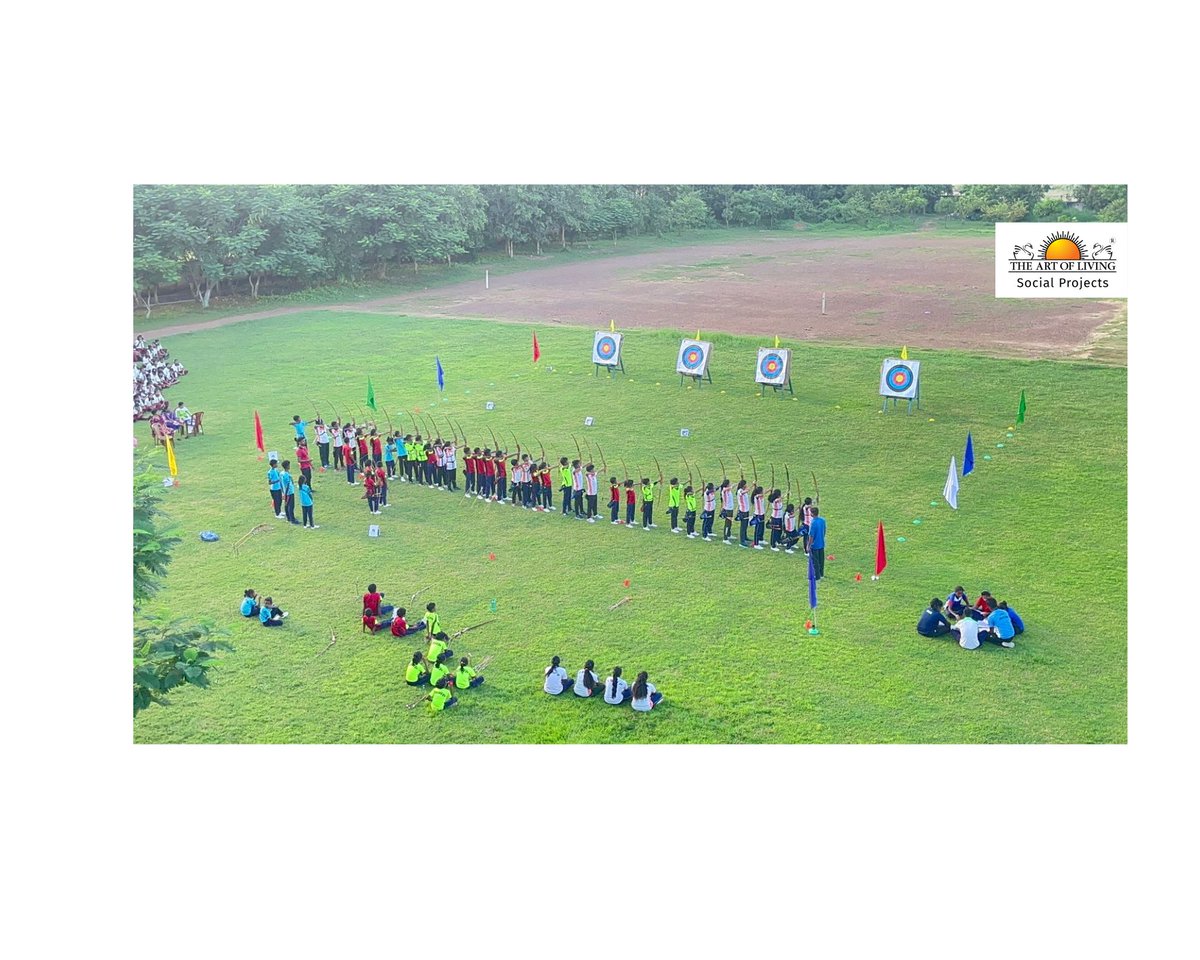 Proud of Our Students of 7th Grade, Sri Sri Vidya Mandir School, Jharkhand for Winning a Bronze Medal in the Inter-School Archery Competition Organized by the JRD Tata Foundation. 

#ArtofLivingFreeSchools #Education #ArcheryCompetition #Jharkhand  #TheArtofLivingSocialProjects