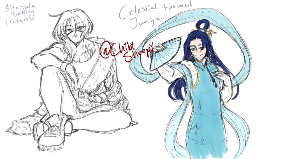 ChibiSheepi's tweet photo. My drawings inspired by the Stabtober 2022 prompt list! https://t.co/Wo7NCcPXPr