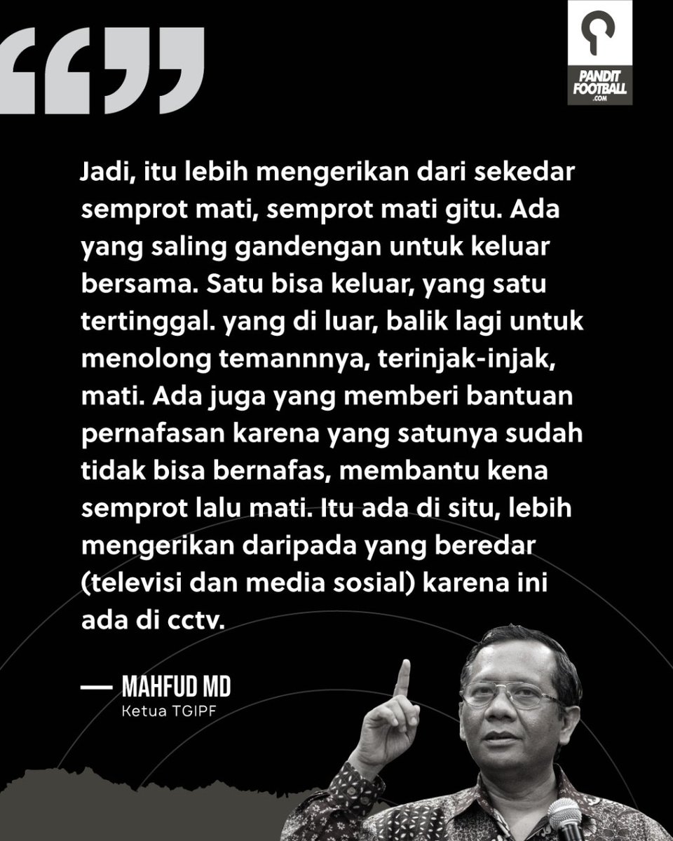 panditfootball's tweet photo. Peristiwa jatuhnya korban lebih mengerikan daripada yang beredar di televisi maupun media sosial. Ini dilihat melalui rekonstruksi dari 32 CCTV yang ada di Stadion Kanjuruhan. https://t.co/oxPvNEw2fB