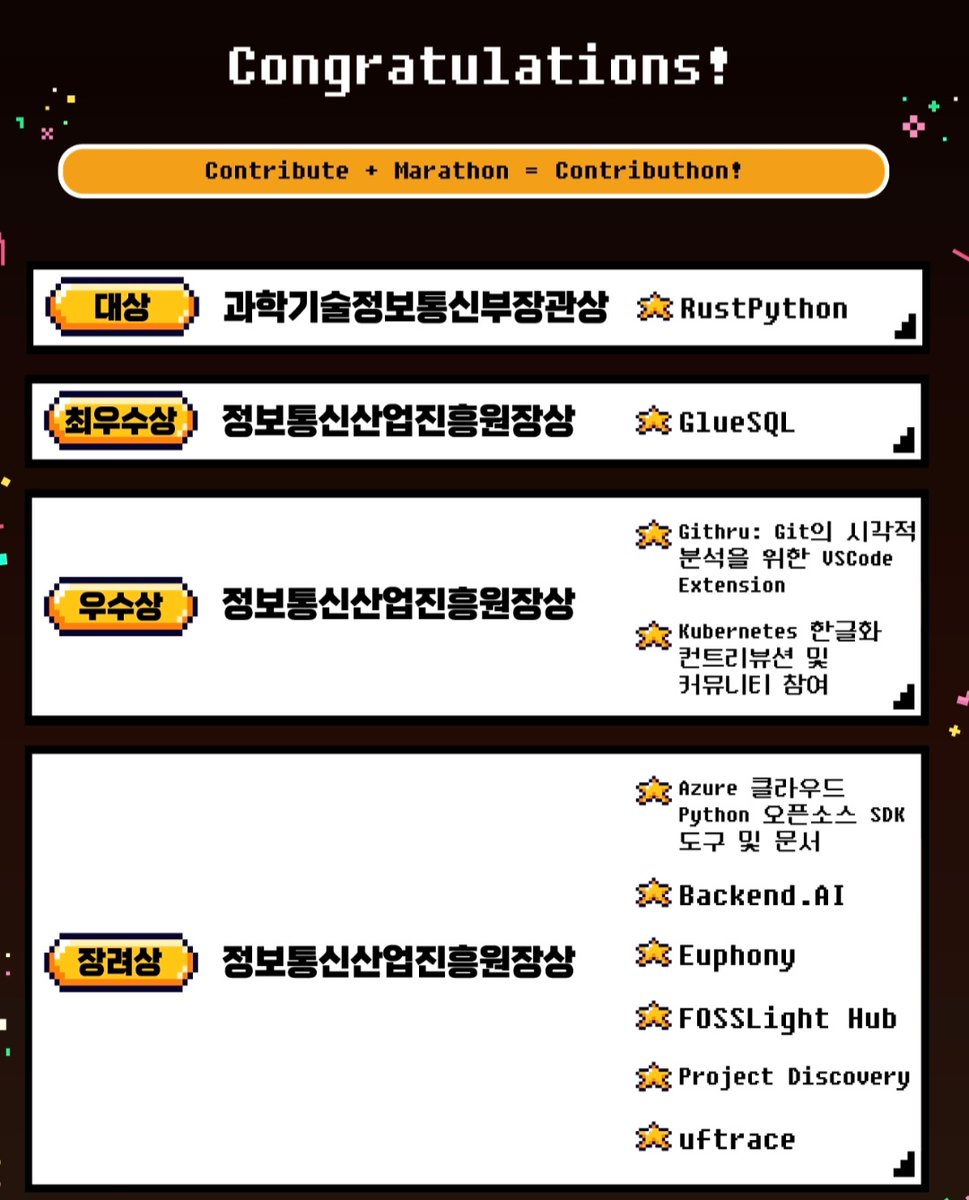 Won an open source contribution contest held in Korea.  thanks a lot for your support! <a href="/pdiscoveryio/">ProjectDiscovery</a>
oss.kr/notice/show/c2…