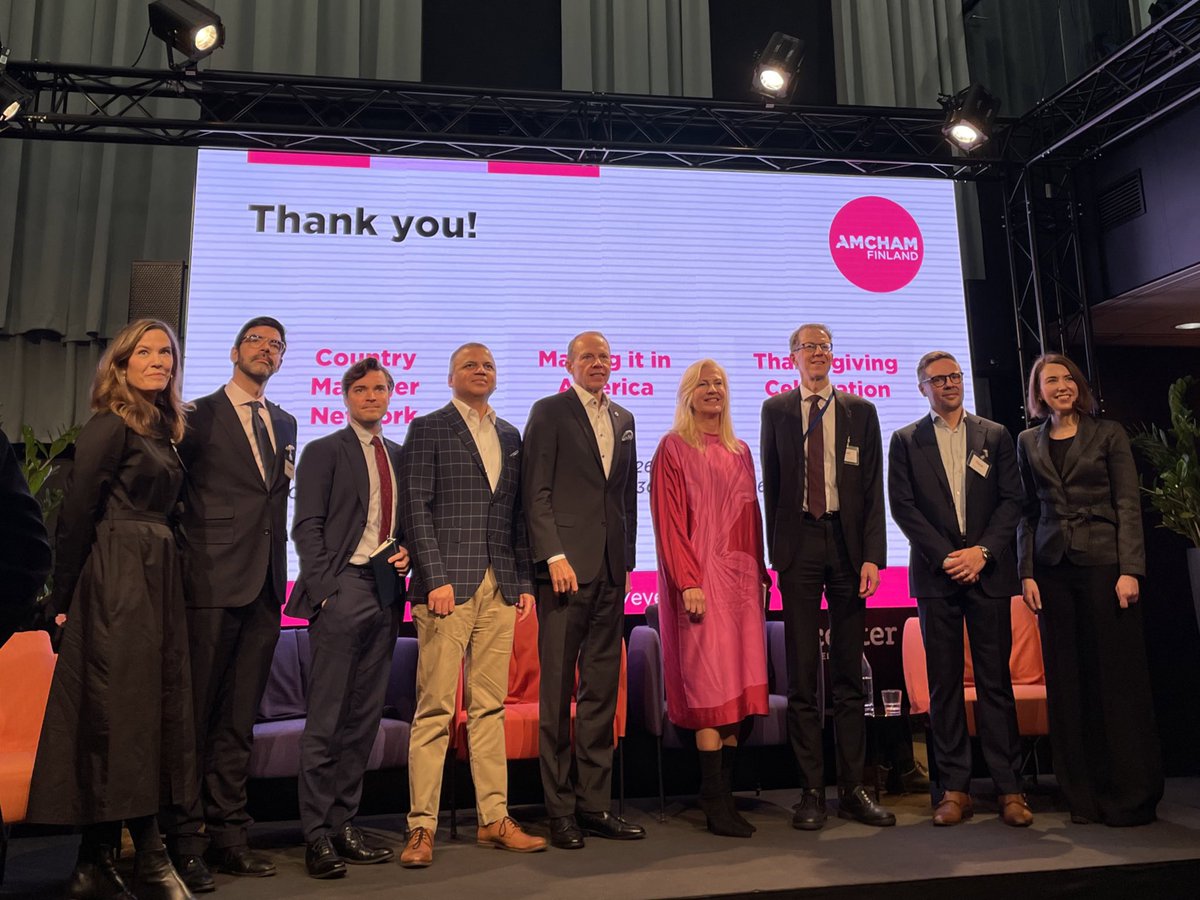 amchamwatch's tweet photo. đ Thatâs a wrap on our official programming â a warm thank you to our sponsors, speakers and panelists. The vibrant conversation will continue over lunch.
#FinFDI #FDIVision https://t.co/JN4EgDBbCh