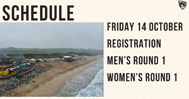 BUCSsport's tweet photo. We're all set for a busy first day of action at Fistral Beach ππ
The first heats have begun - view live results β¬οΈ
#BUCSSurf