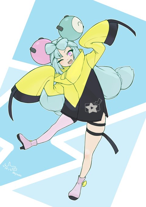 #ポケモンSV
#ナンジャモ
今まで予告に出てきたキャラクターの中で、一番好きなのはこの子です❤ 