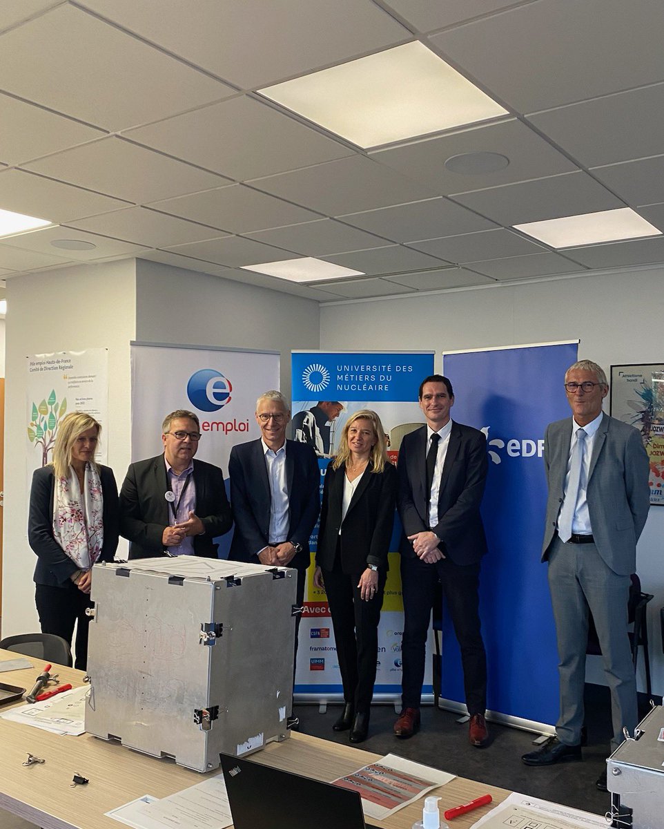 EDF Hauts De France (@edf_hdf) on Twitter photo Au menu d’<a href="/helene_badia/">Hélène Badia</a> Pdte de l’université des métiers du #nucléaire en <a href="/hautsdefrance/">Région Hauts-de-France</a> ce jour
✅ prez de la méthode recrutement par simulation par @poleemploi_HDF
✅ inauguration Nucleofil à <a href="/IMT_NordEurope/">IMT Nord Europe</a>
✅ focus sur les bourses d’études au Lycée H Senez #formation #UMN Au menu d’<a href="/helene_badia/">Hélène Badia</a> Pdte de l’université des métiers du #nucléaire en <a href="/hautsdefrance/">Région Hauts-de-France</a> ce jour
✅ prez de la méthode recrutement par simulation par @poleemploi_HDF
✅ inauguration Nucleofil à <a href="/IMT_NordEurope/">IMT Nord Europe</a>
✅ focus sur les bourses d’études au Lycée H Senez #formation #UMN