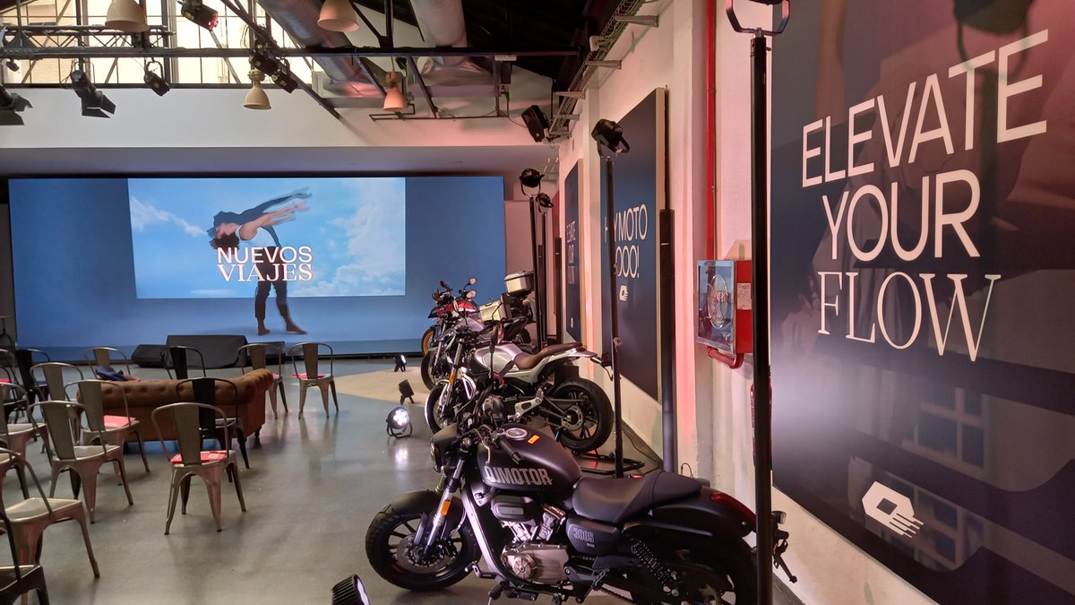 ElencoAv's tweet photo. Asistimos a la presentación de las nuevas motos de @qj_motor en España. Trabajo realizado para @motos.bordoy.barcelona en el @espaciodowntown donde se celebró una reunión con distribuidores y prensa. Nos encargamos del soporte de todos los medios técnicos integrados en el espacio https://t.co/3kjUhKy7XI