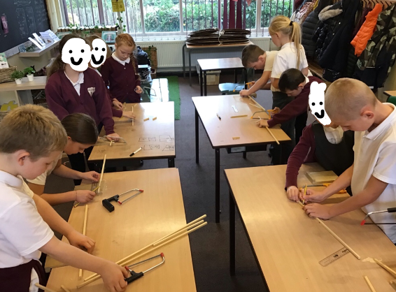 Year 4 cutting crew assemble! We have been researching, designing, and now, making our marble mazes! We can't wait to see the finished results! @NewEarswickPS