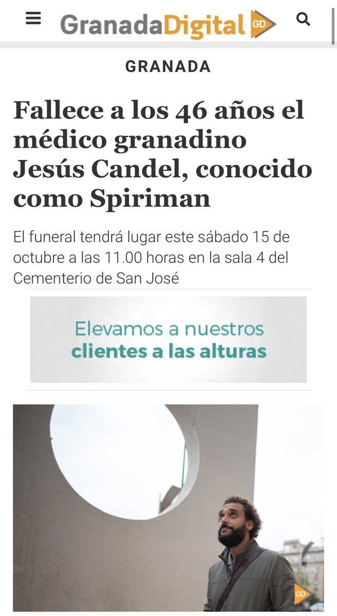Fallece Spiriman. Jesús Candel