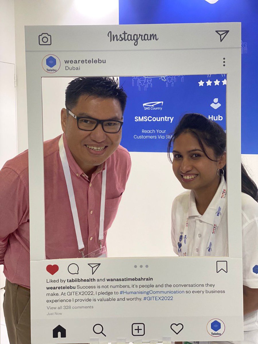wearetelebu's tweet photo. It's done. They've have all committed to #humanisingcommunication @GITEX_GLOBAL, so that every business interaction is memorable for their teams and customers.
#telebu #GITEXGLOBAL #GITEXGLOBAL2022 #GITEXDUBAI https://t.co/zywoUhlJiX