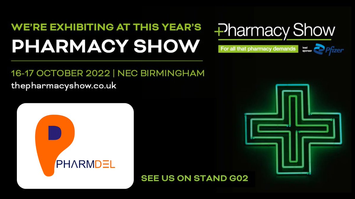 PharmdelApp's tweet photo. Thinking of pharmacy delivery service app ? Stand G02.
To know more about us https://t.co/gU4Nxxcqn9        TITAN PMR Ltd RxWeb PSL Group Positive Solutions
#pharmacy #pharmacyshow #pharmdel #titanpmr #rxweb #psl #emis #positivesolutions https://t.co/jTlUDM9NIy