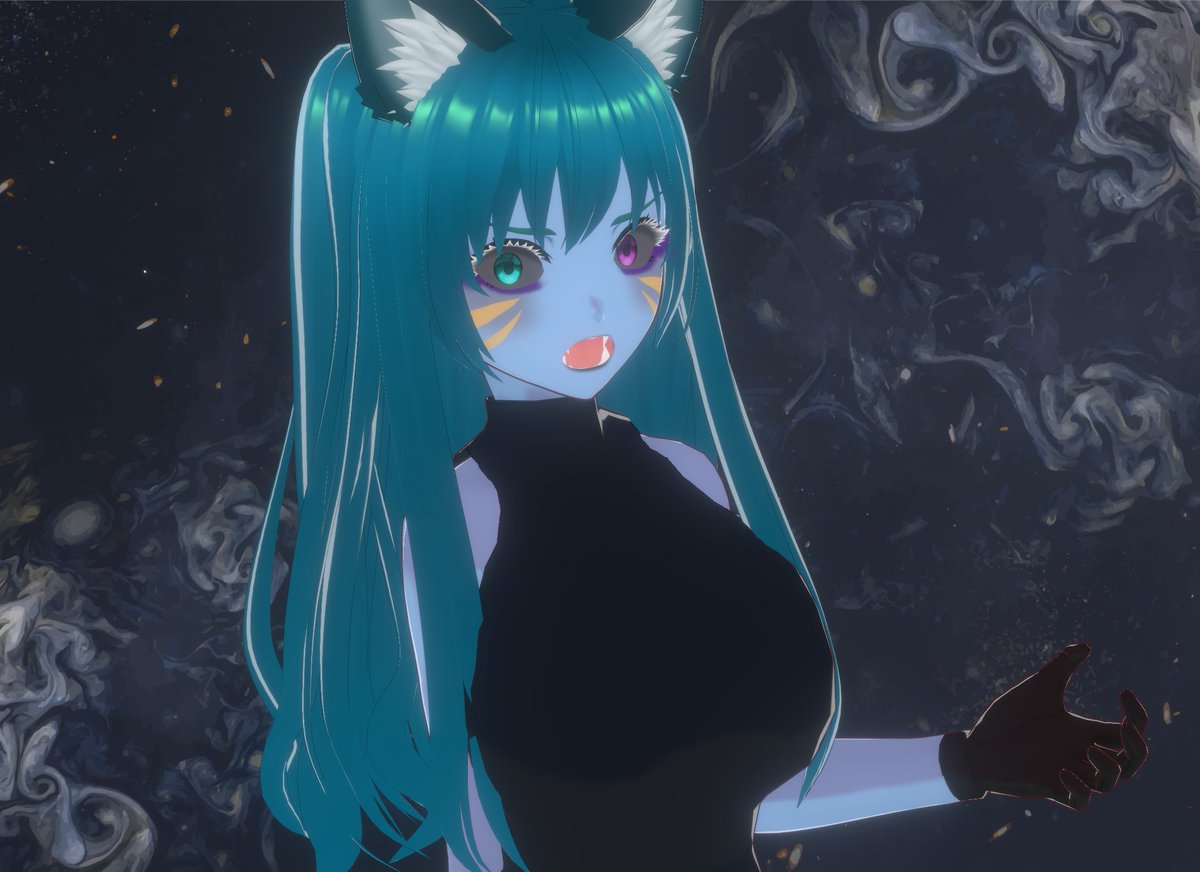 NostalgiaSynn's tweet photo. I changes some things up, But I'm really happy with how she turned out ~
Just wish I could've added the tails >.<
But I'm gonna keep trying! ♥
#Synn #ENVtuber #StillLearning
#VroidStudio https://t.co/pHkLYikF7q