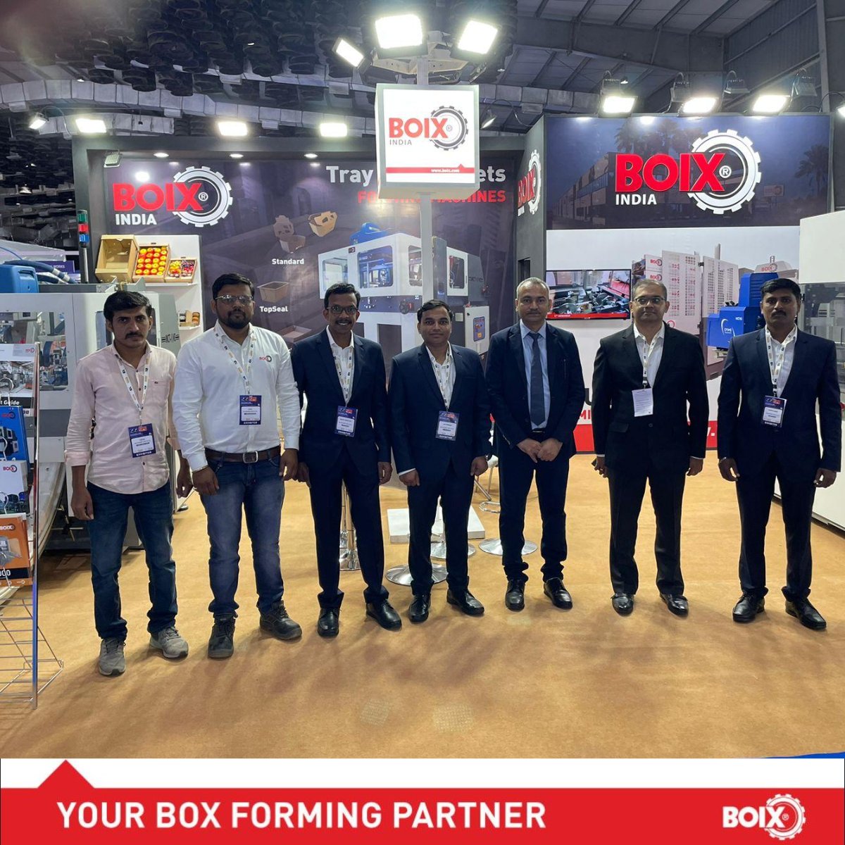Boixboxforming's tweet photo. A BIG Thanks from Team BOIX India! We wish to thank all the visitors for sparing their valuable time to visit our booth. We also want to thank the organisers for the wonderful arrangements and the support. https://t.co/maCgH7add6 #IndiaCorr2022 #packagingsolutions https://t.co/r342Vkg39a