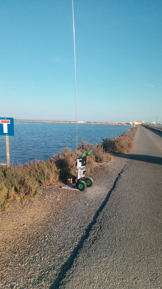 EA5/G4VZV/pedestrian .Had a session out yesterday with the station as shown in the photo. Location was Salinas De BonMati in IM98QD . All bands were open 10-20mts. Chose 20mts  worked YB1, UR0, Some USA and later VK5 . Many UK and EI stations and 2 from my DenbyDale radio club.