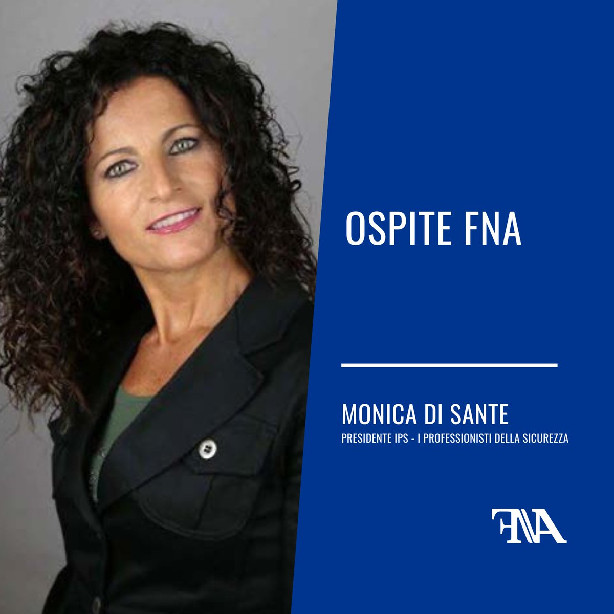 Oggi vi presentiamo Monica Di Sante, presidente IPS - I Professionisti della Sicurezza.
Sarà ospite ad FNA - Forum Nazionale Autoscuole

Scopri tutti gli altri speaker sul sito forumnazionaleautoscuole.com e riserva subito il tuo posto.
 #forumnazionaleautoscuole #fna22