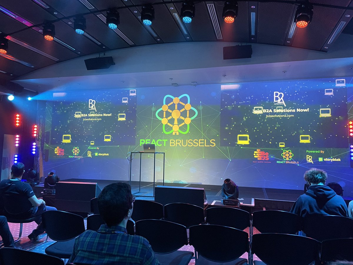 Endlich mal wieder eine live Konferenz #ReactBrussels