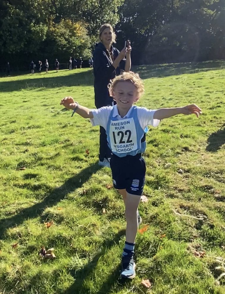 katebetteridge's tweet photo. Amazing day yesterday at @AysgarthSchool for the inaugural Jameson Run, Oliver won 🥇 the U9 race by 30seconds. Team U9 @PockPrep finished 3rd 🥉 👏👏👏 https://t.co/184TjkEwOw