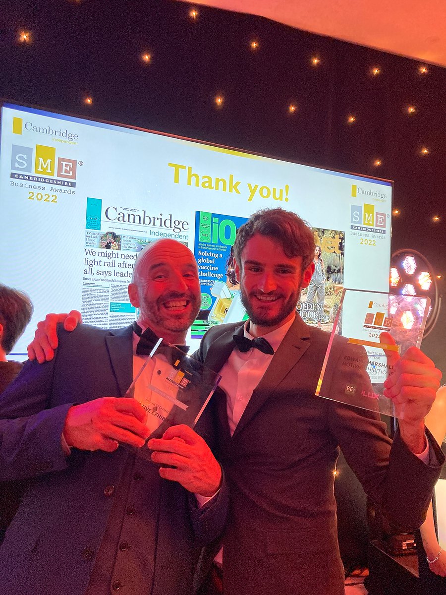 We can’t tell you how pleased we are to win silver for Business Chameleon and for Ed to win gold for Young Business Person of the Year in last night's SME Cambridgeshire Business Awards.

Congratulations to all of the winners and finalists!

<a href="/eventsandprmk/">SME Business Awards</a>  #SMECambs