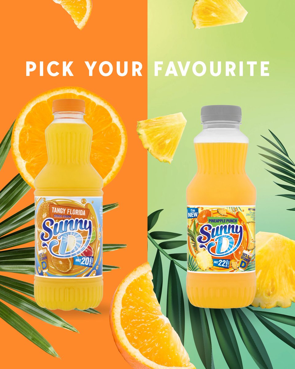 Let’s indulge in some D this weekend, shall we? Will it be our original Orange flavour that takes your pick or does our new Pineapple Punch get you going? 

Drop a 🍍 or a 🍊 in the comments to let us know.

#fridaymood #weekendvibes #readyfortheweekend