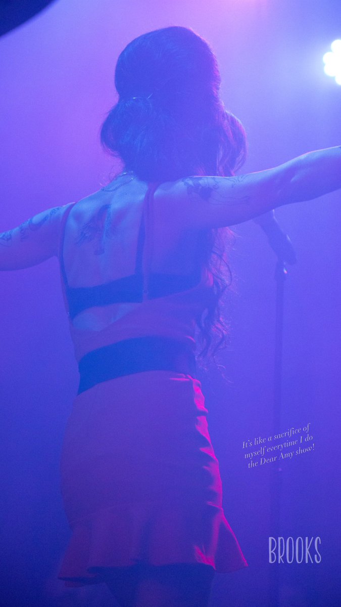 It’s like a sacrifice of myself every time I do a #DearAmy show