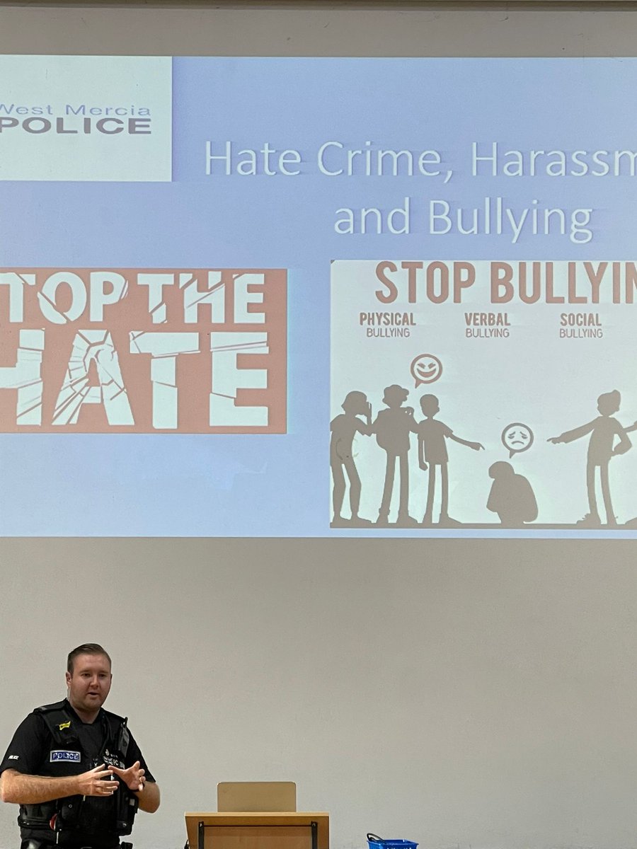 BridgnorthCops's tweet image. Every morning this week PC Lightfoot has been conducting assemblies at Oldbury Wells School in relation to Hate Crime, Harassment, Bullying and ASB. We have a really good relationship with our schools and enjoy working together. @kickitout @StopBullyingGov #saferschools