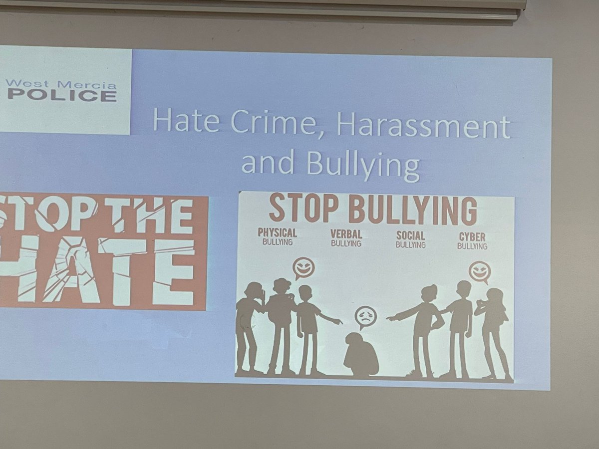 Every morning this week PC Lightfoot has been conducting assemblies at Oldbury Wells School in relation to Hate Crime, Harassment, Bullying and ASB. We have a really good relationship with our schools and enjoy working together. @kickitout @StopBullyingGov #saferschools
