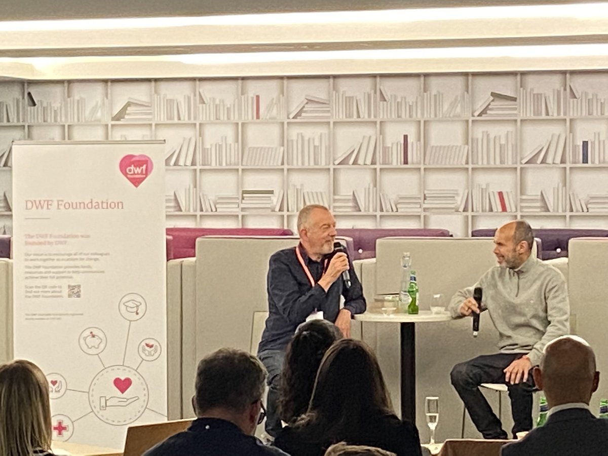 DWF_Foundation's tweet photo. Fantastic event @dwf Manchester with @Mr_Dave_Haslam and ‘Cressa’ talking about latest book 'Not All Roses – The Life and Times of Stephen Cresser.  The event raised funds for #dwffoundation homeless grants.  Thanks everyone for your support. https://t.co/GG80uLBf0Z