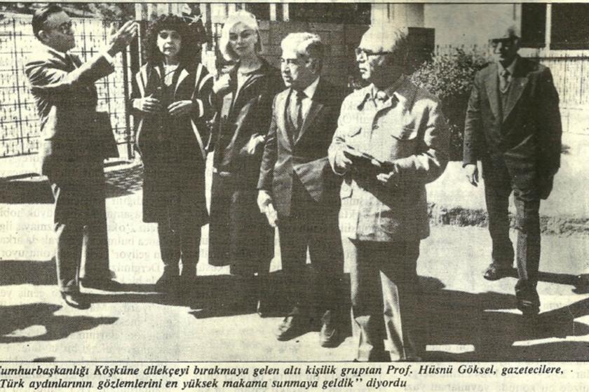 Bu dilekçe 1300 aydın tarafından imzalanmış olup imzalı kopyalar Ankara, Altındağ 1. Noterine emanet olarak teslim edilmiştir.”