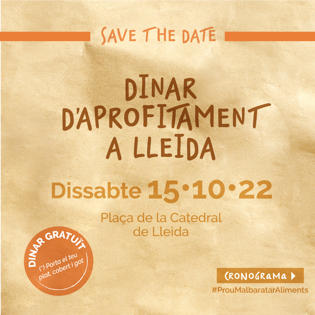 lleidaenverd's tweet photo. ⚠️ Sabies que el 25% dels residus orgànics que cada família llença a les escombraries és degut a una mala planificació en les proporcions de menjar?
#ProuMalbaratarAliments!
#JoFaigLleidaenVerd #ResiduZero #BonAprofitamentLleida https://t.co/wvXk6RnkxO