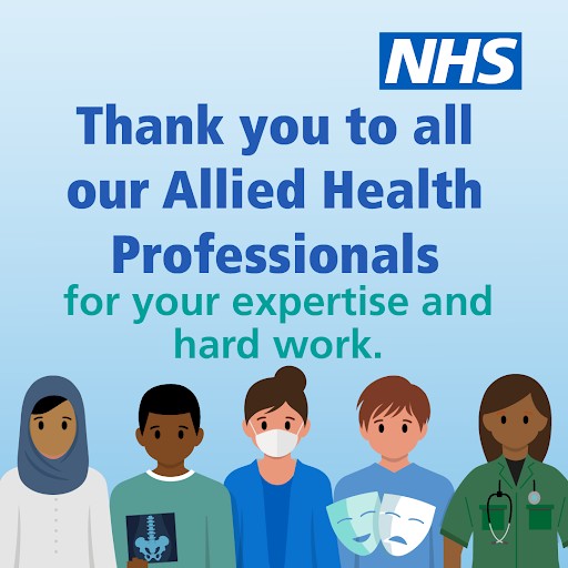 AHPs are the third largest workforce in the NHS and play a vital role in treating, rehabilitating and improving the lives of patients. This #AHPsDay we want to say a huge thank you to AHPs across the NHS for all your hard work looking after our communities. 🙏
