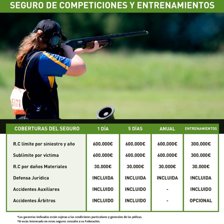 #Repost <a href="/Mutuasport/">MUTUASPORT</a>  
.
¿Quieres organizar una competición? Contacta con tu federación y consulta nuestros seguros de competiciones y entrenamientos.

#MUTUASPORT #mutuadeseguros #seguros #segurosdecaza #cazaconseguridad #Cazaworld