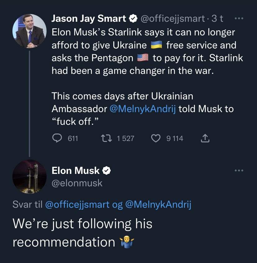 When the childish outburst from @elonmusk turns in favour of stupid darkness.