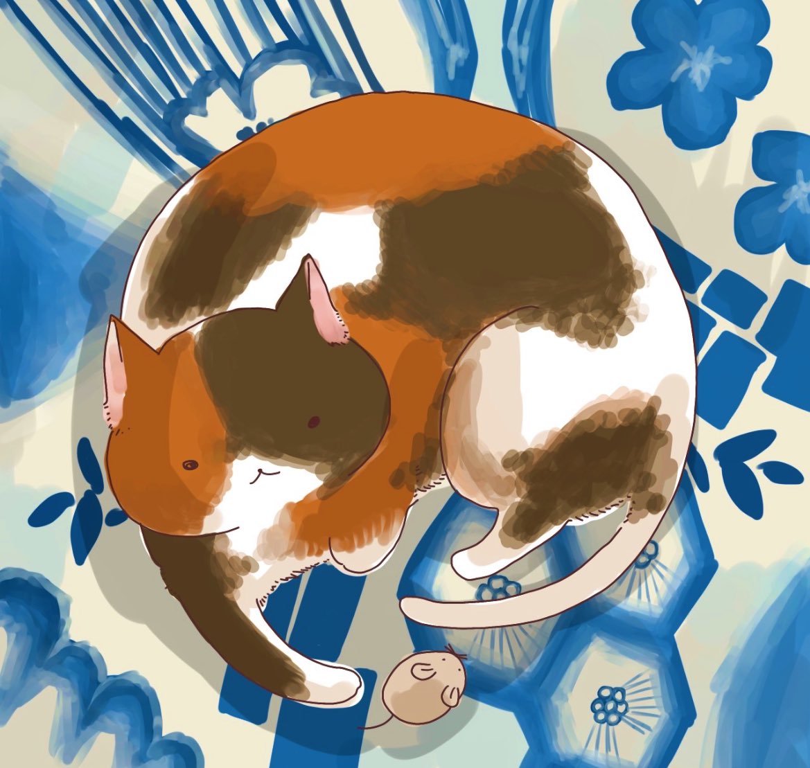 「フランス版の『珈琲と猫の隠れ家』のためにいろいろなものをいろいろしました!おたの」|相澤いくえ｜新刊通販中！のイラスト
