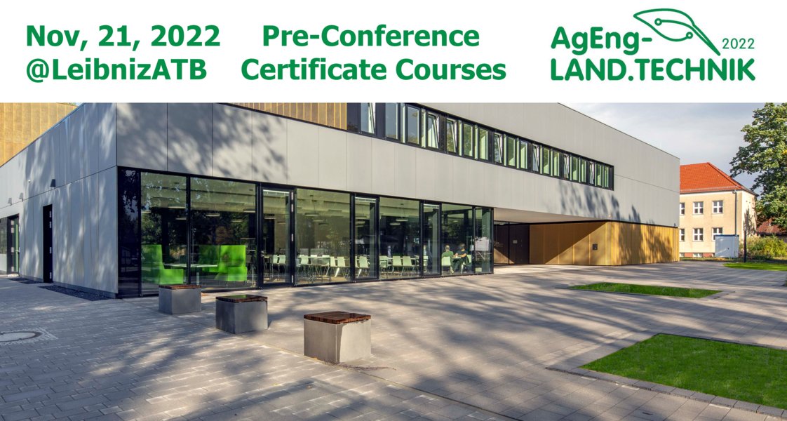 We cordially invite doctoral researchers to our certificate #courses on #datamanagement, #acquisition, #sensor systems &amp; #modelling <a href="/LeibnizATB/">Leibniz-Institut für Agrartechnik und Bioökonomie</a>!

⏰ Nov. 21, 2022

The courses take place in context of the AgEng-Land.Technik Conference 2022.

vdiconference.com/ageng/pre-post…